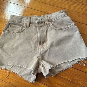 Beige redone jeans never worn